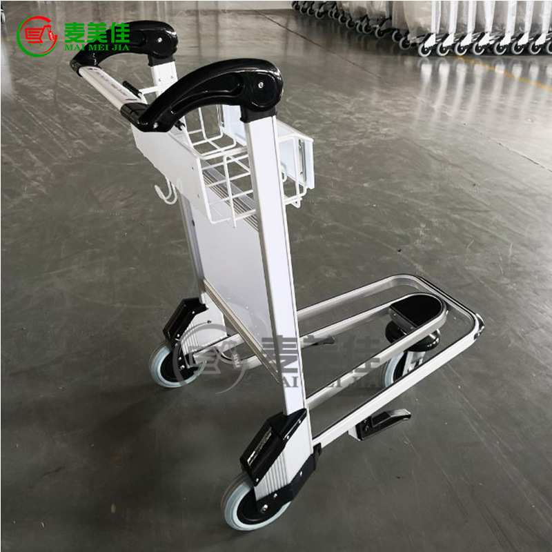 MJ-AAT03 wholesale airport trolley, aluminum alloy airport trolley, high-speed railway station luggage trolley, aluminum alloy luggage trolley Specification drawing