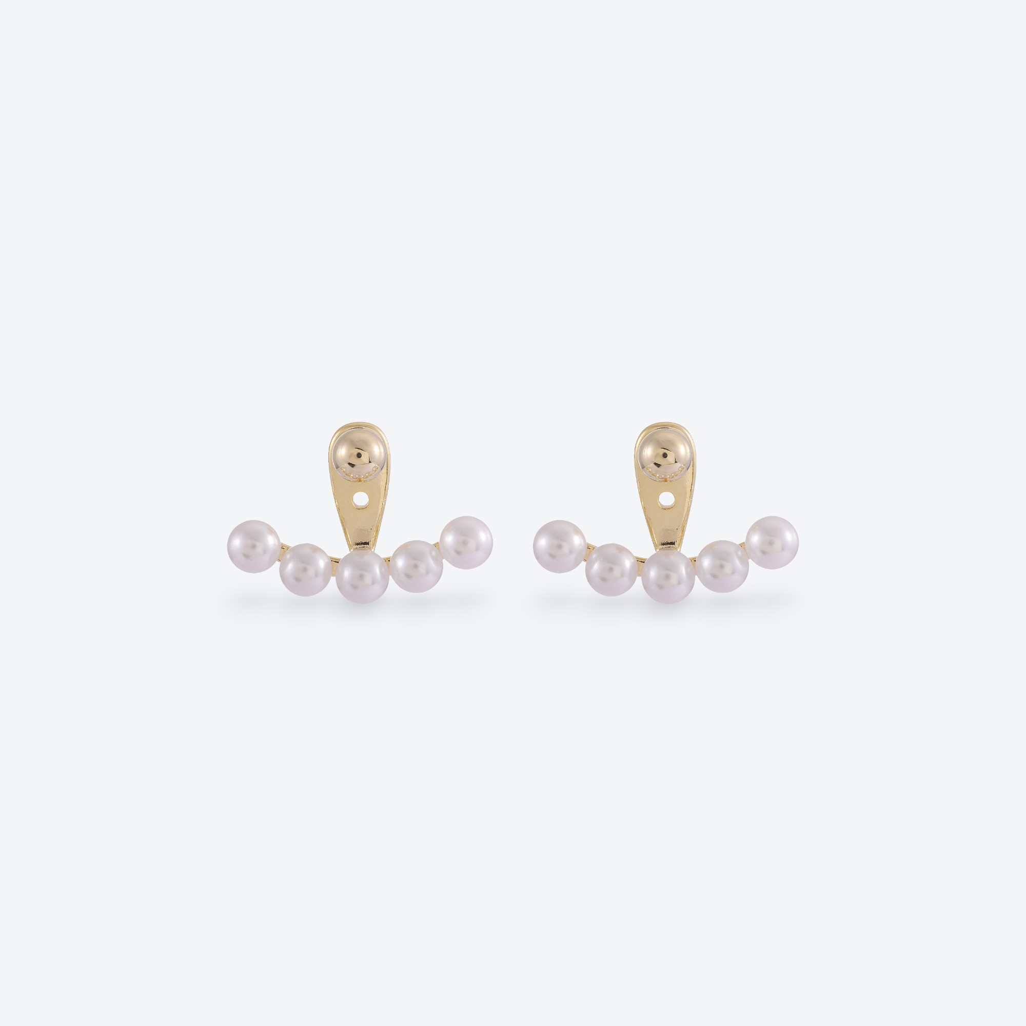 Xuhui brand exquisite and light luxury copper plated with real gold and zircon inlaid 925 silver needle DIY stud earrings details Picture