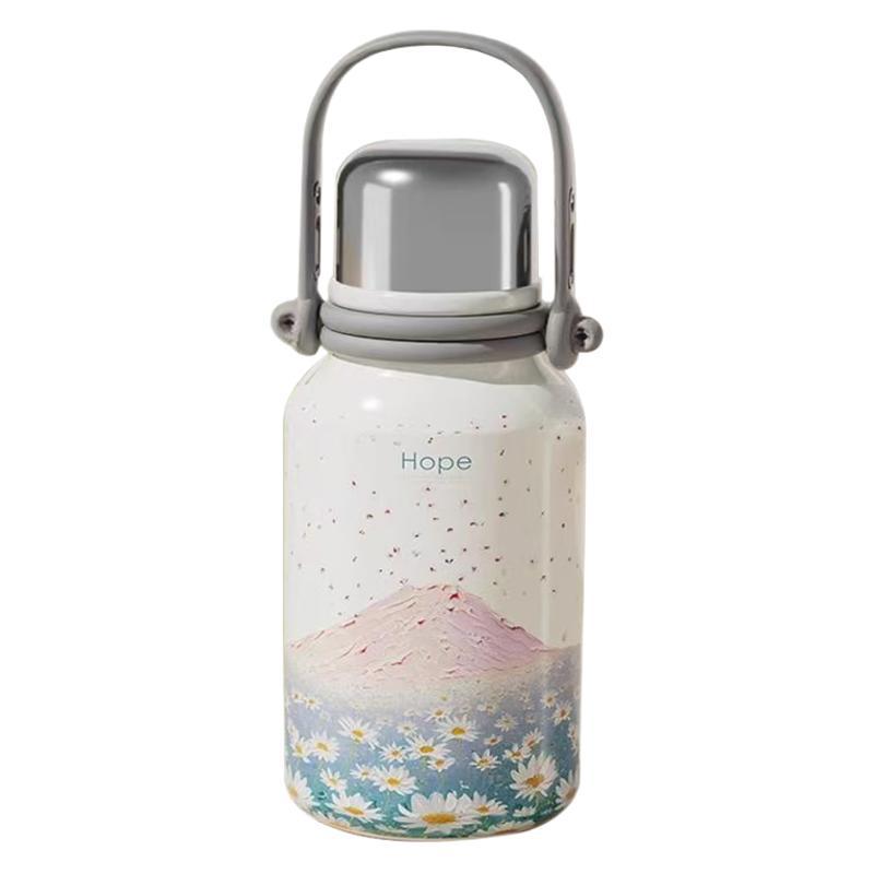 316 stainless steel large-capacity insulated cup for men and women, high appearance level sports water bottle, portable car tea and water separation water bottle Item Picture