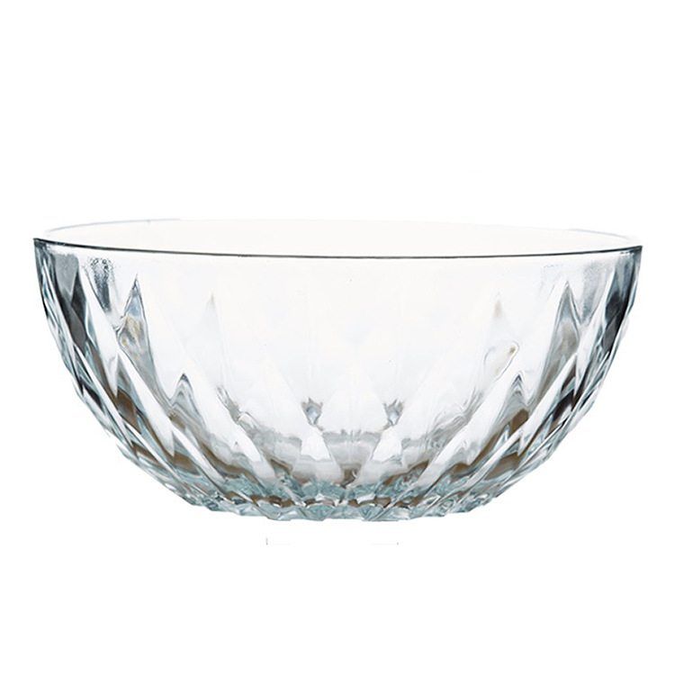 New glass bowl set, household transparent fruit plate, breakfast rice bowl, cereal bowl six-piece set, wholesale event gift Item Picture