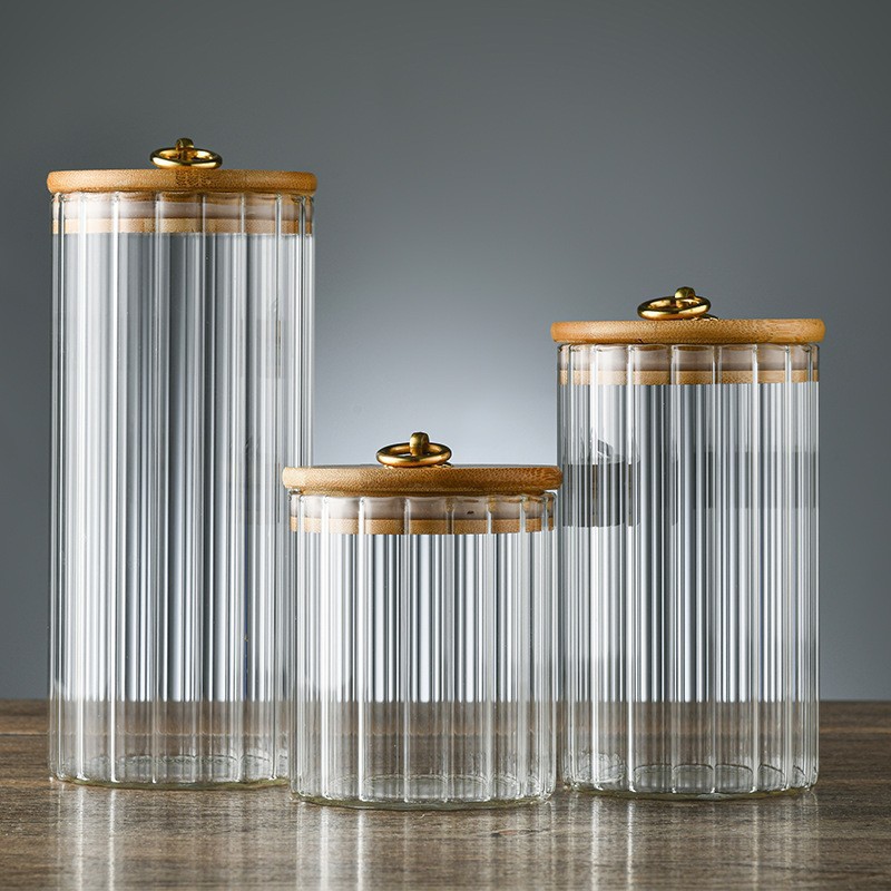 Japanese-style glass sealed jars, condiment sealed jars, food flower tea jars, household storage jars, pepper and melon seed storage jars Application Scenario