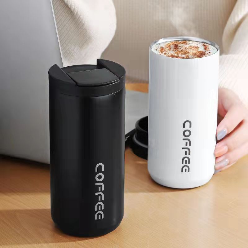 American-style 304 stainless steel coffee cups, office gifts, business direct drinking cups, car cups, water cups, customized logos full figure