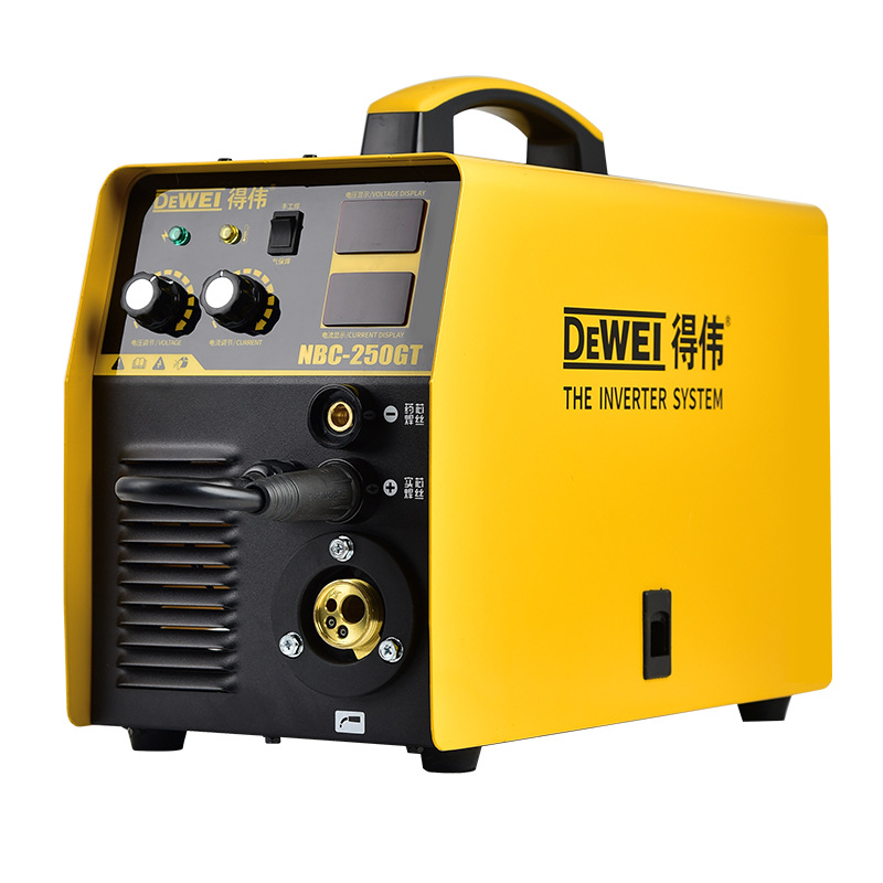 Wholesale of Dewei gas shielded welding machines from the United States, which do not require gas and are dual-purpose, 220V small portable electric welding machines Item Picture