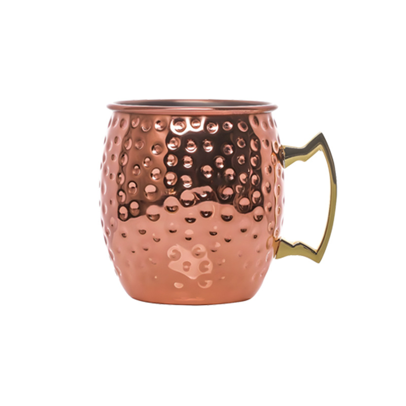 Stainless steel cocktail metal wine glasses, bar cups, hammered copper cups, moscow mule cups Item Picture
