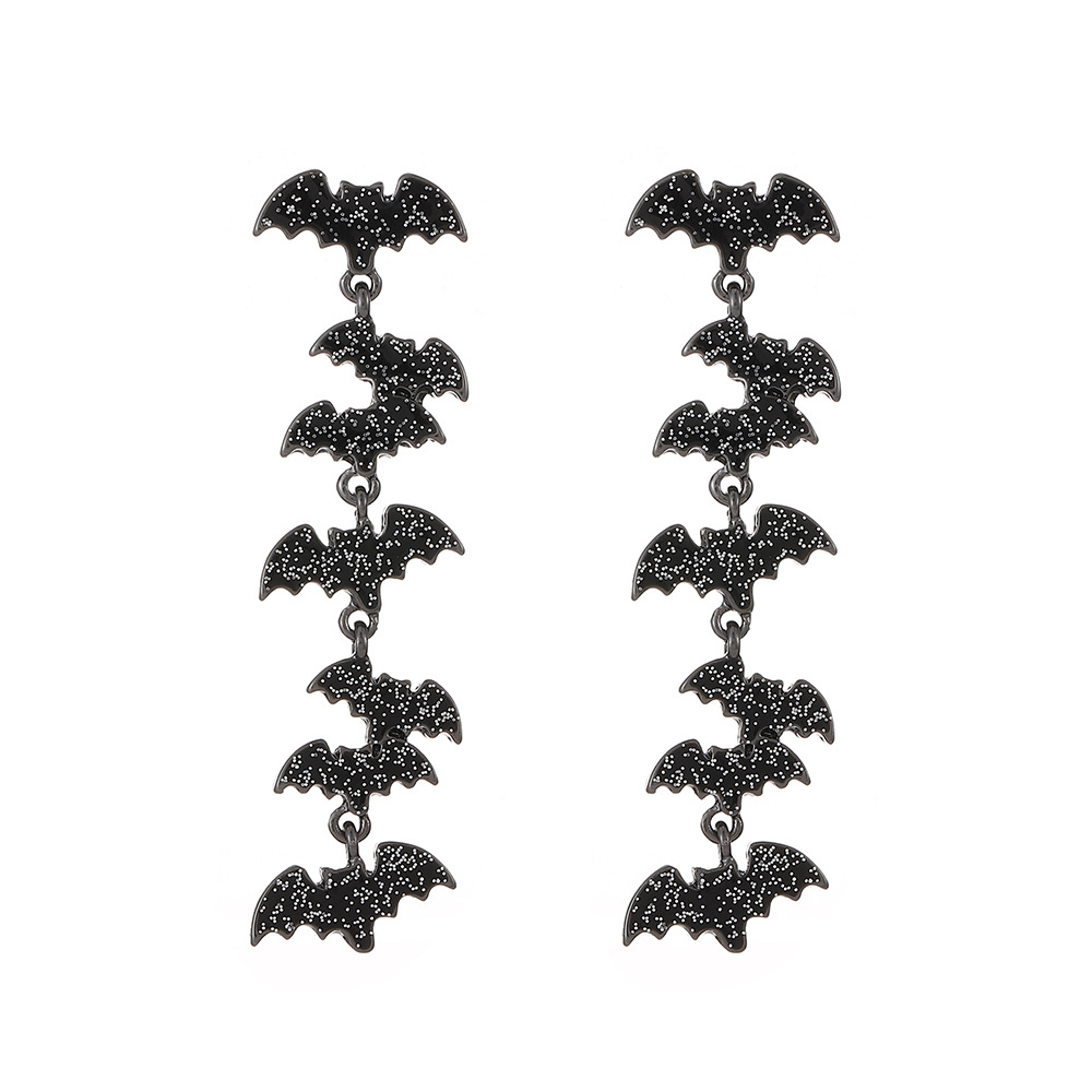 New Halloween earrings, girls' funny little devil bat spider pumpkin earrings, cross-border festival earrings wholesale Item Picture