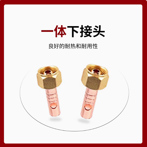 Argon arc welding gun accessories, welding gun joint QQ150 WP-17 WP18 WP26 upper joint split upper joint Specification drawing
