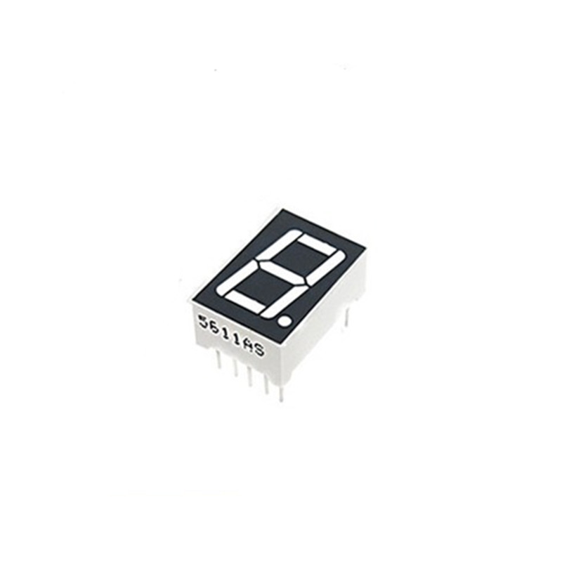 0.56-inch single-digit digital tube 5611AS/BS digital display with common cathode and cathode high-brightness red light Specification drawing