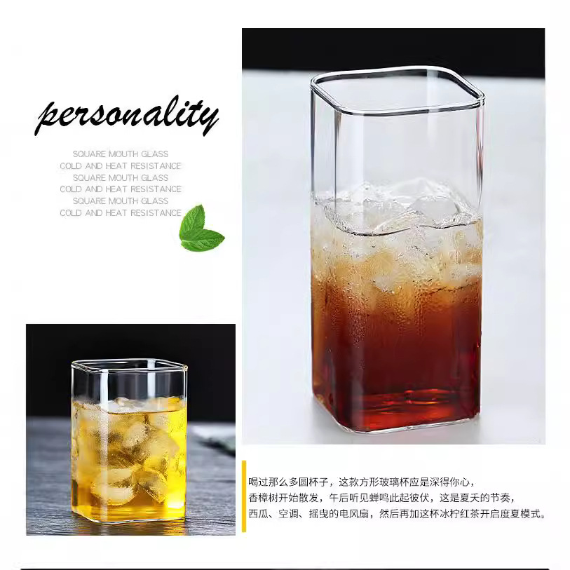ins glass cups, yogurt cups, ice cream cups, dessert cups, pudding cups, Popsicle cups, single-item coffee cups details Picture