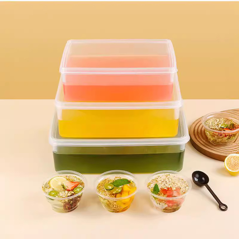 A complete set of cold powder and ice powder stall tool bucket, ice powder seasoning box, commercial box for ice powder, special lid for stall Application Scenario