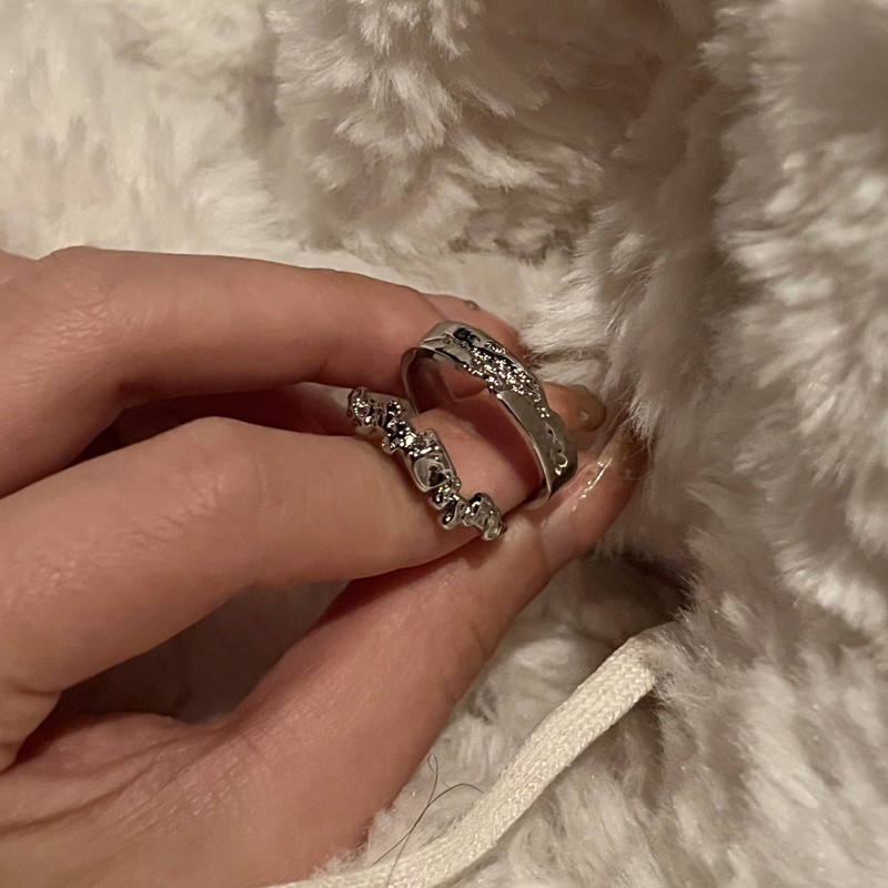 Trendy and versatile open ring, sweet and cool cool ring for women, simple and individual style, niche ins index finger ring Specification drawing