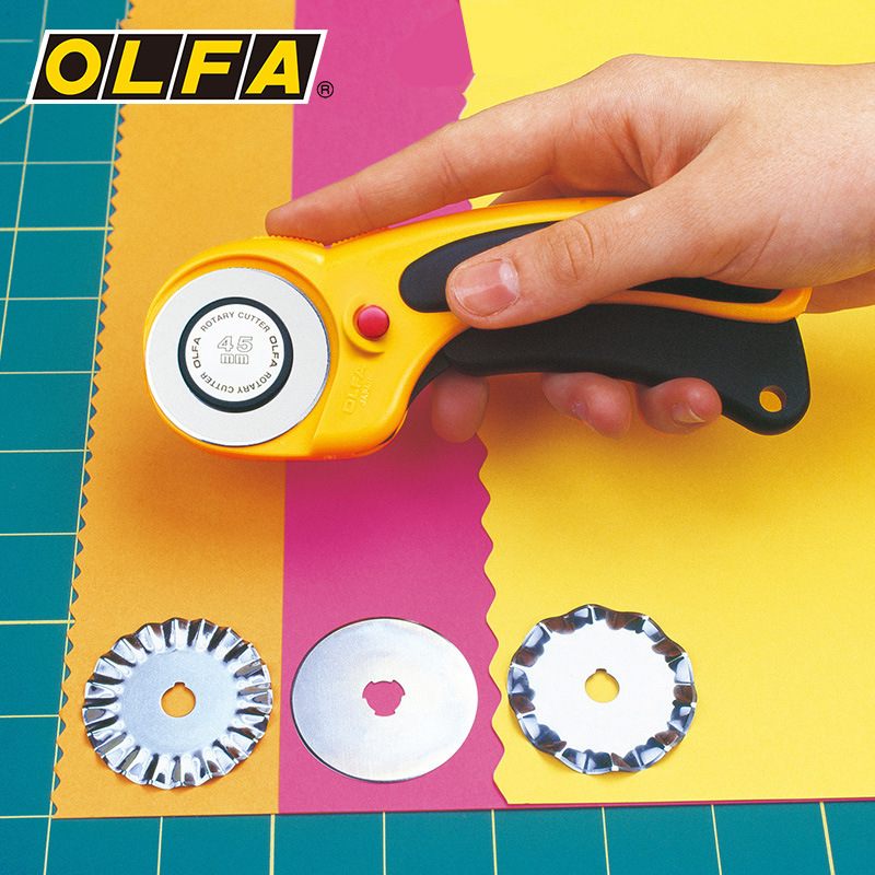 The Japanese OLFA type rotary knife, fabric cutting knife and fabric splicing knife can cut the RTY series in any curve Application Scenario
