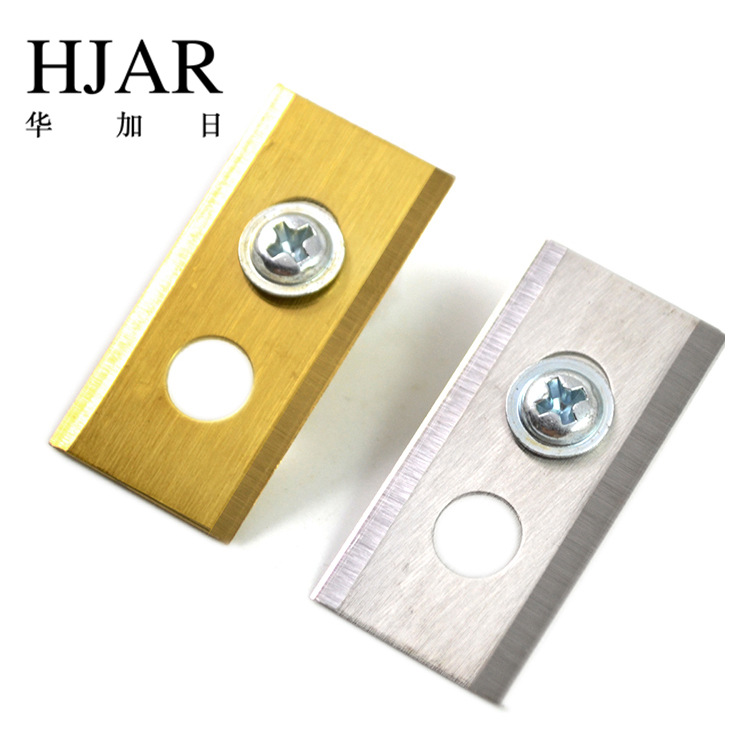 Huajia Ri Factory direct sales of double-hole stainless steel lawn mower blades WORX garden machinery blades details Picture