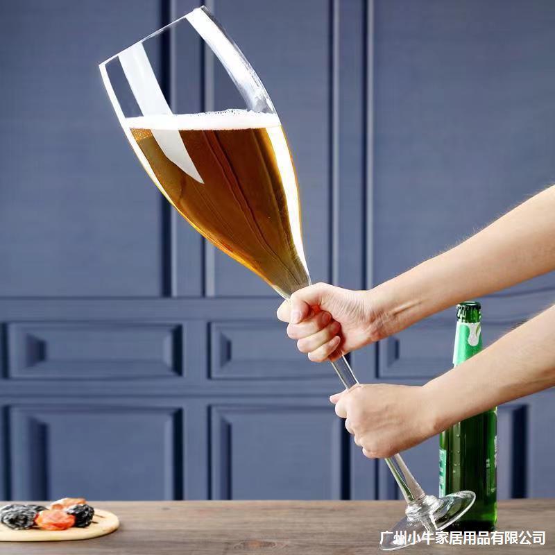 Extra-large toasting cups, extra-large Overlord cups, hero cups, internet-famous large-capacity huge household glass water cups and wine glasses Specification drawing