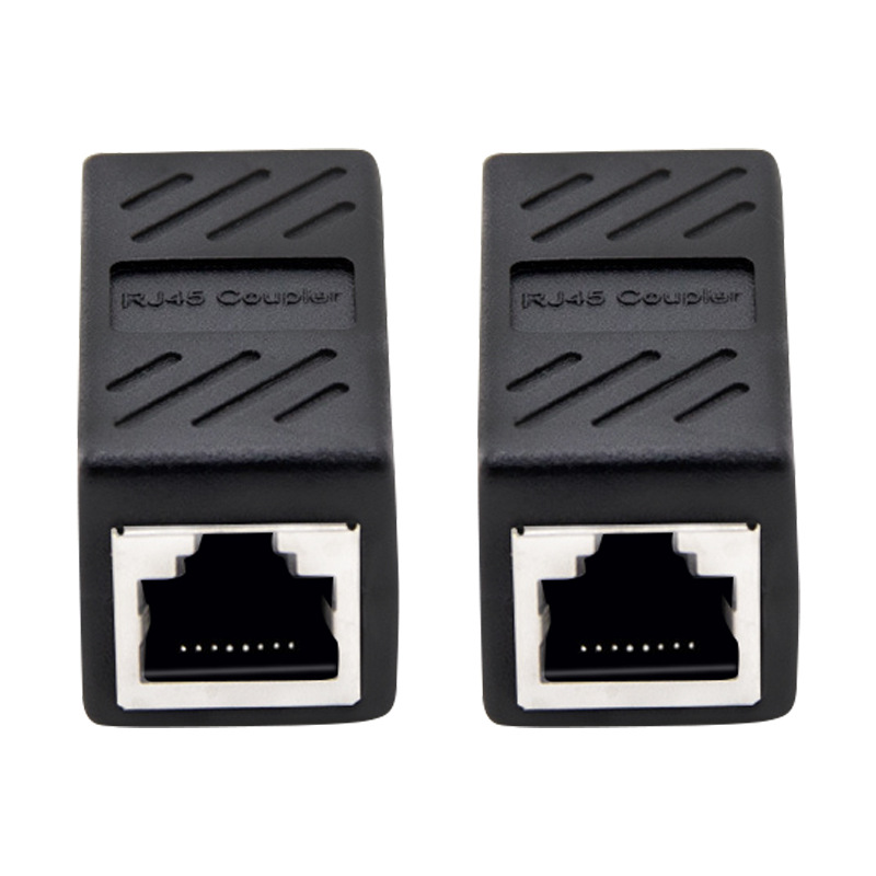 Gigabit network straight-through head RJ45 network straight-through head network cable connector to connector network cable extender Item Picture