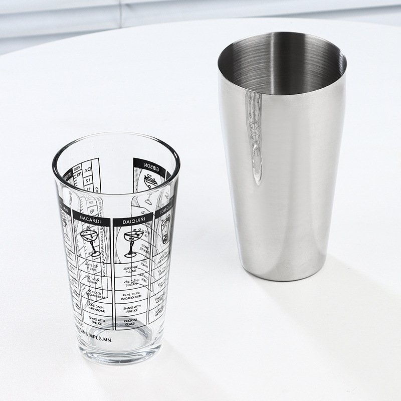 Boston glass Cup shaker, American glass shaker, cocktail glass shaker shaker set Application Scenario