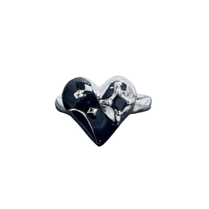 European and American dark series Saturn punk personality Open ring, neutral style, ins fashion, versatile and cool index finger ring Item Picture