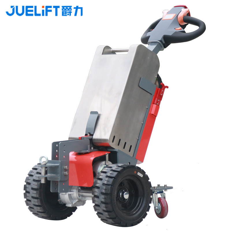 Jueli electric tractor 2-ton, 3-ton, 4-ton pedestrian towing forklift, tow hook, flatbed trailer, electric tractor Application Scenario