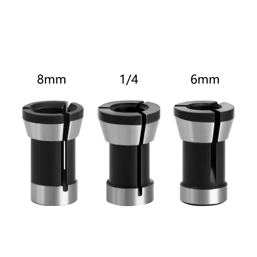 Grinding machine conversion head 6mm, 6.35mm, 8mm, engraving machine chuck, trimming machine chuck, woodworking accessories conversion head details Picture
