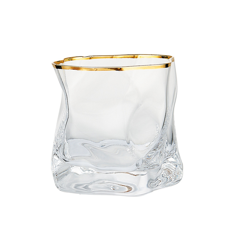 Whisky wine glasses, Western-style wine glasses, high-end wine sets, Japanese beer glasses, glass cups, creative twisted cups, and special-shaped cups Item Picture