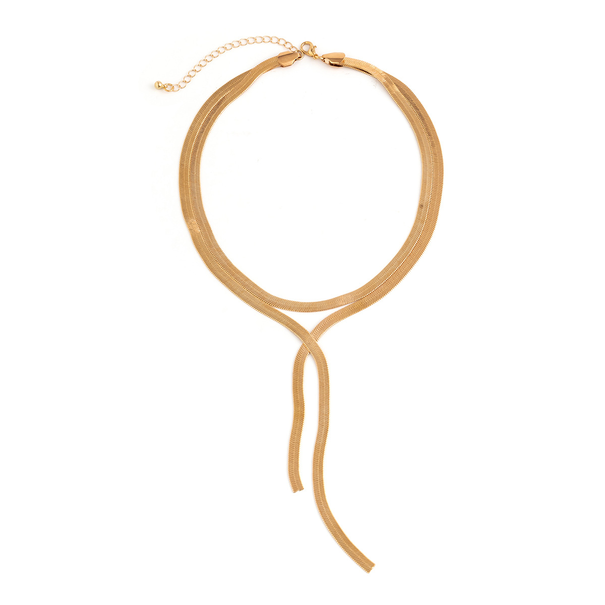 European and American cross-border jewelry choker snake bone chain, simple and niche collarbone chain, niche women's French simple necklace Application Scenario
