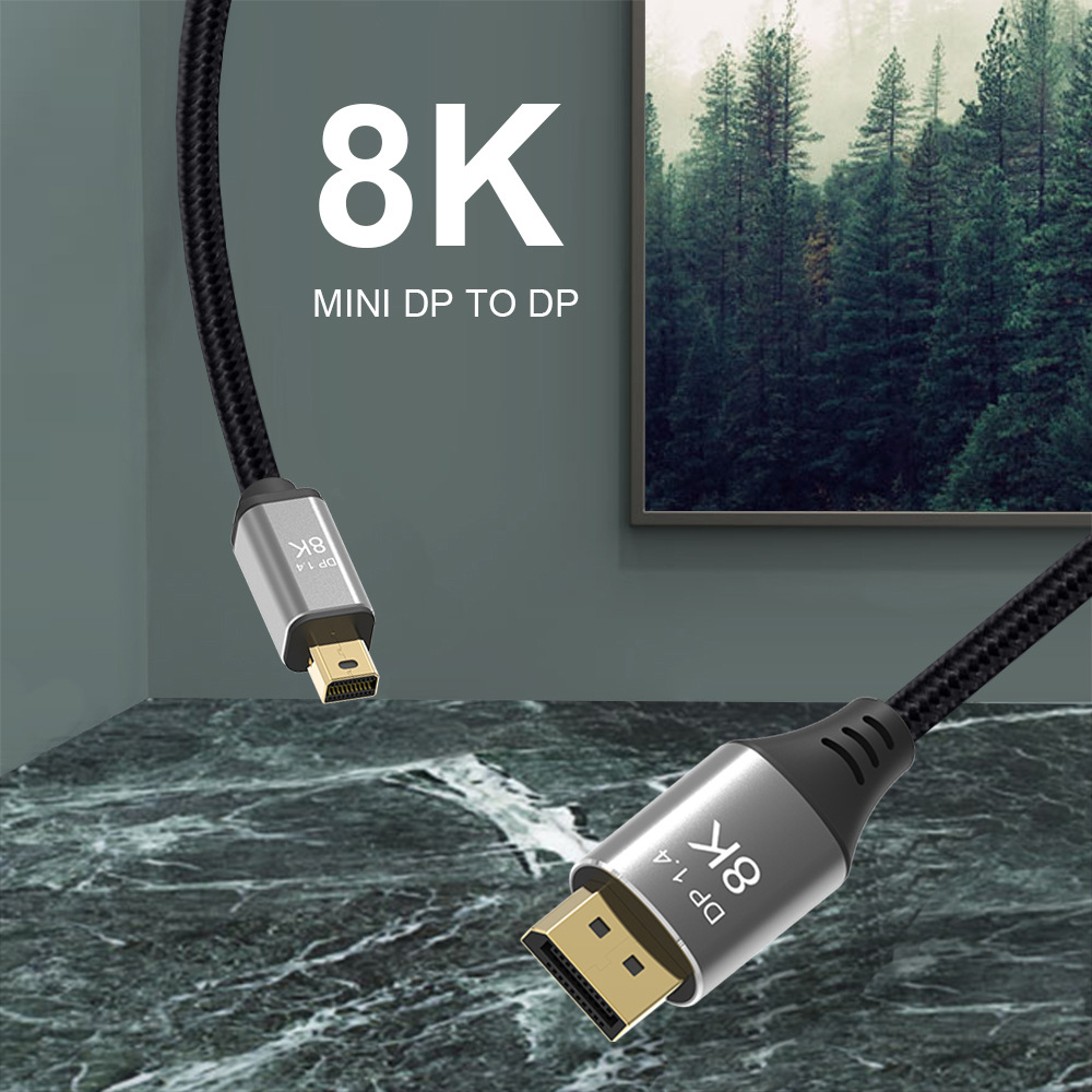 1.4 version minidp to DP cable Bidirectional mutual conversion cable Displayport cable 4K@144Hz high definition cable Application Scenario