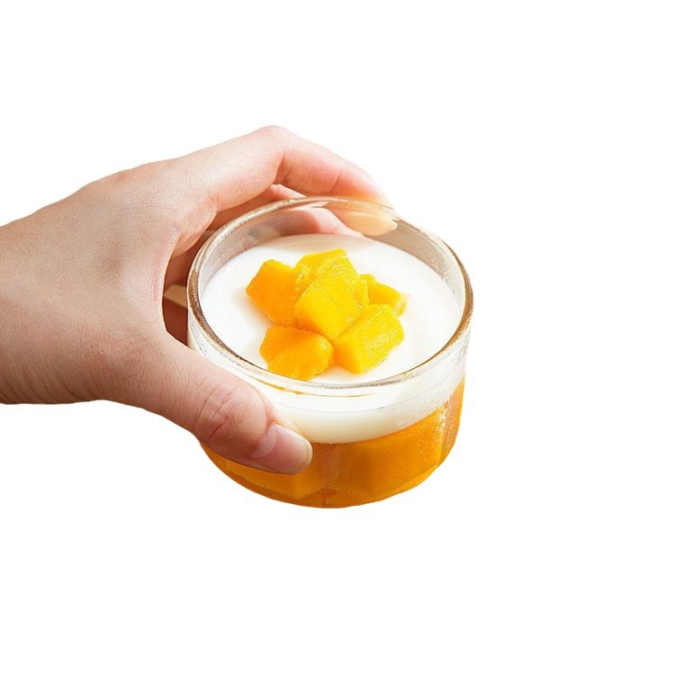 Glass dessert cups, milk cups, home mousse cups, dessert cups, high-transparency borosilicate glass pudding and yogurt cups are available Item Picture