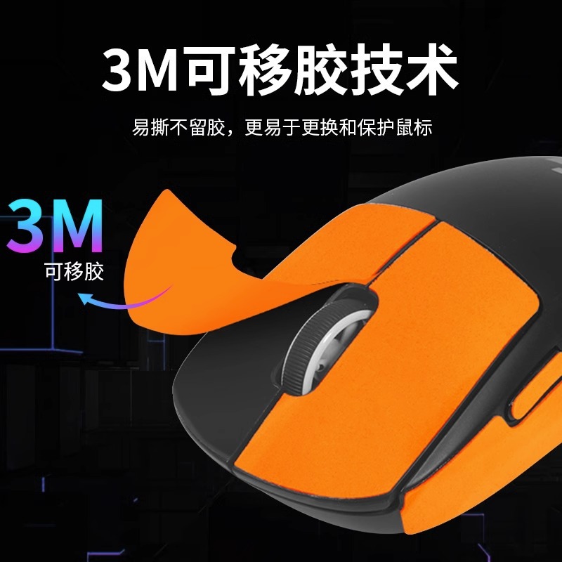 Suitable for Logitech GPW2 mouse stickers, Dog Poop King 3 stickers, second and third generation anti-slip stickers, sweat-absorbing stickers and printed films details Picture