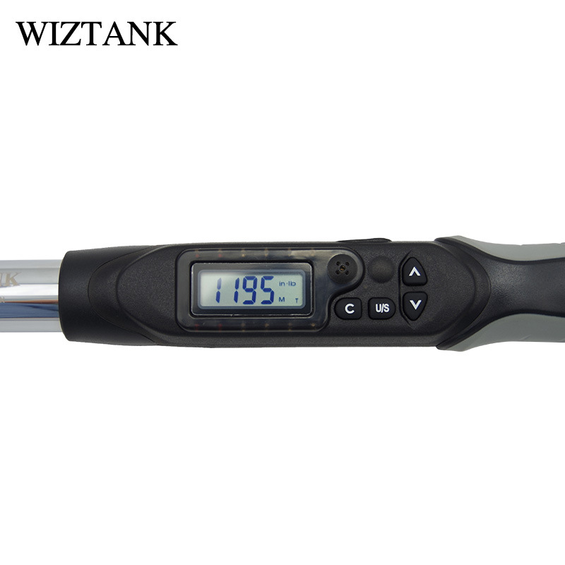 Taiwan WIZTANK digital torque wrench, interchangeable head torque wrench WEC2-030BN industrial torque wrench Specification drawing