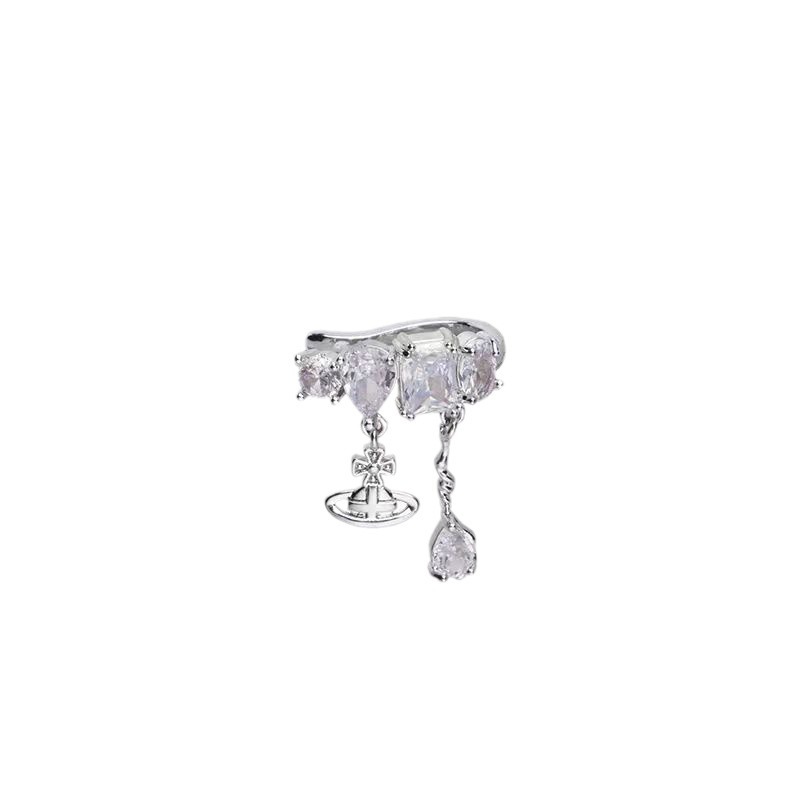 Tassel Empress of the West, no ear piercings, ear clips, women's light luxury and high-end earrings, ear pendants, fairy ears, autumn and winter ear bone clips, earrings Item Picture