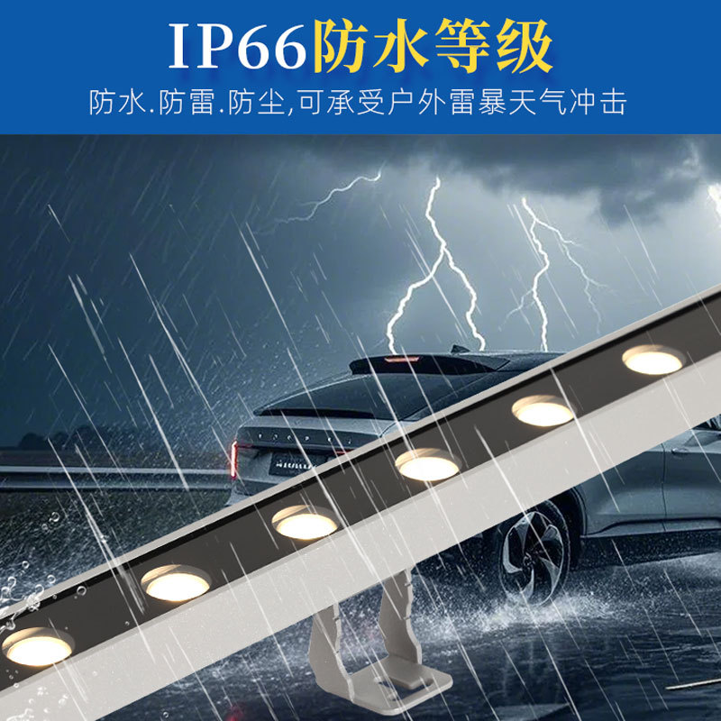 led wall-washing light, outdoor waterproof exterior wall special wall-washing line light, villa outdoor lighting project lighting lamp, 24V details Picture