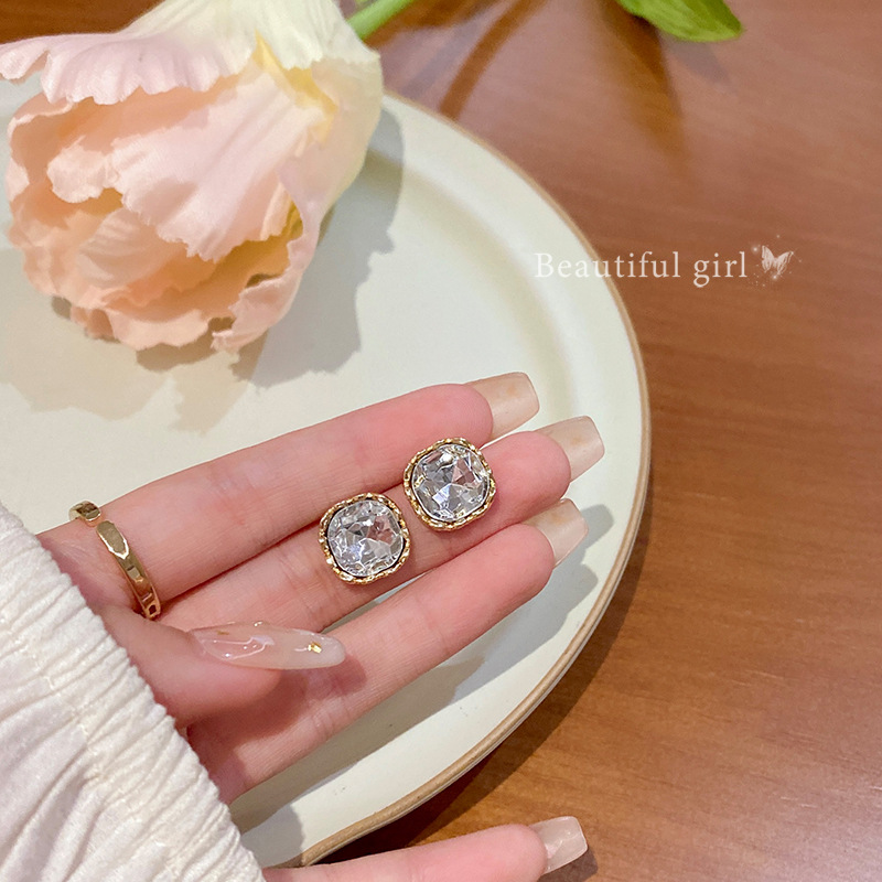 S925 Silver Needle Exquisite Super Flash Zircon Earrings for Women, 2023 New trendy and high-end design, versatile earrings wholesale full figure