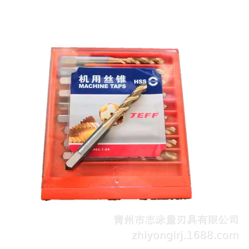 Dalian Far East JEFF Spiral Groove Titanium Coated Stainless Steel Tap 2 2.5 3 4 5 6 8 10 12-30 Item Picture