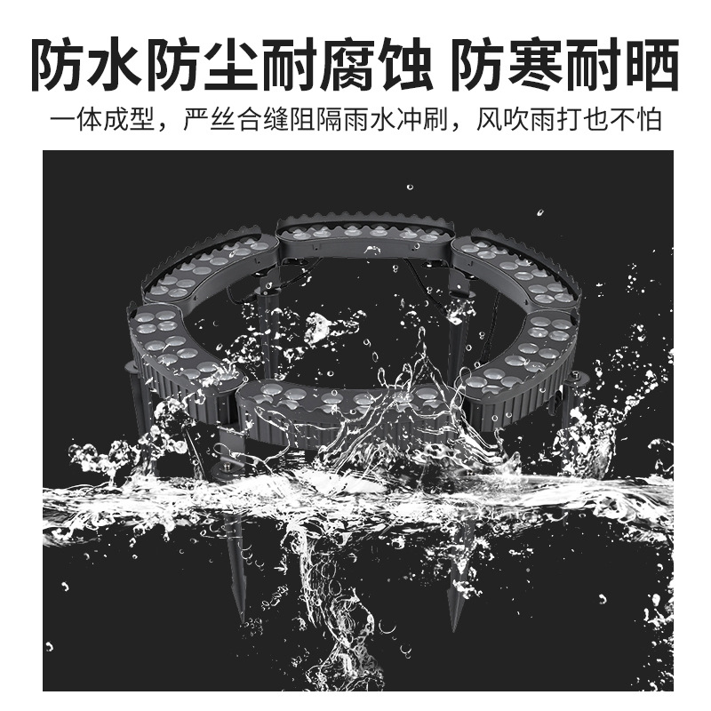 Anti-glare LED tree-hugging light, circular telescopic device, tree-hugging light, outdoor waterproof circular tree-illuminating light, spotlight, ground plug light details Picture
