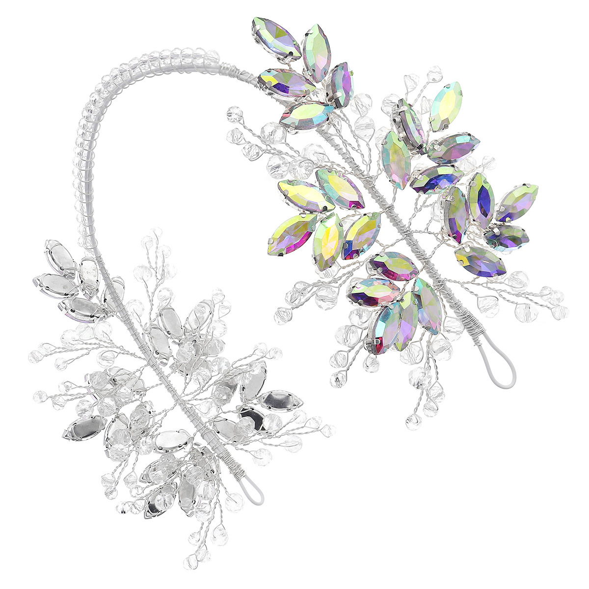 New cross-border trade crystal hair band, exotic style, super fairy-like handcrafted headwear, high-end and versatile water diamond bride headband Item Picture