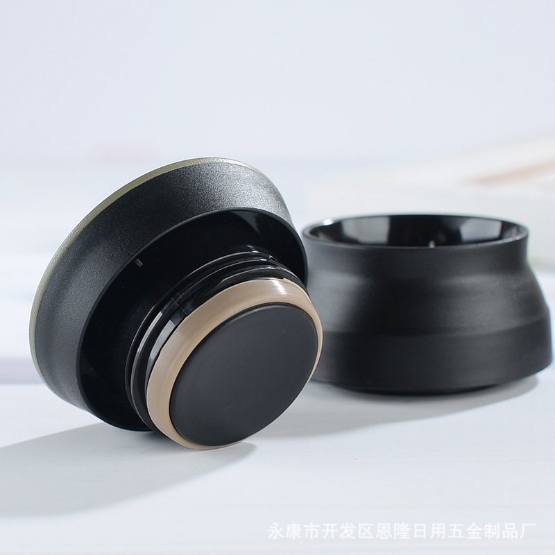 New Japanese-style stainless steel insulated cup, simple and fashionable coffee cup, Korean mini portable cup with printed logo details Picture