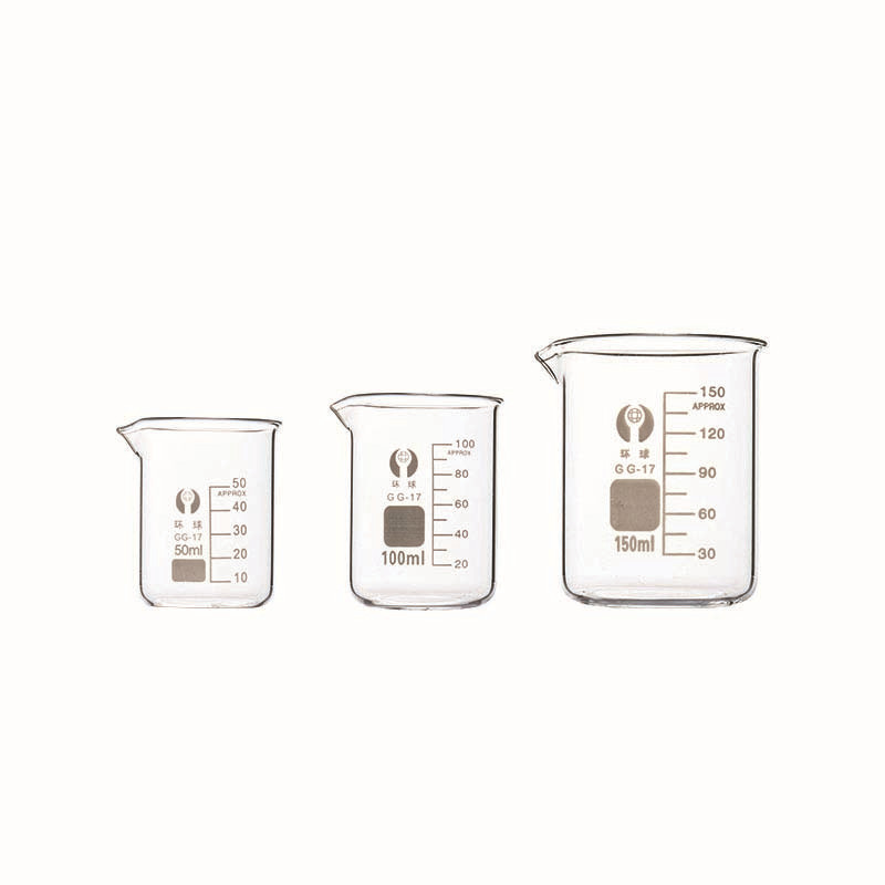 Glass measuring cups with scales, heat-resistant and high-temperature resistant beakers, capacity cups, mixing cups, milliliter cups, small measuring cups, 50/100ml Item Picture