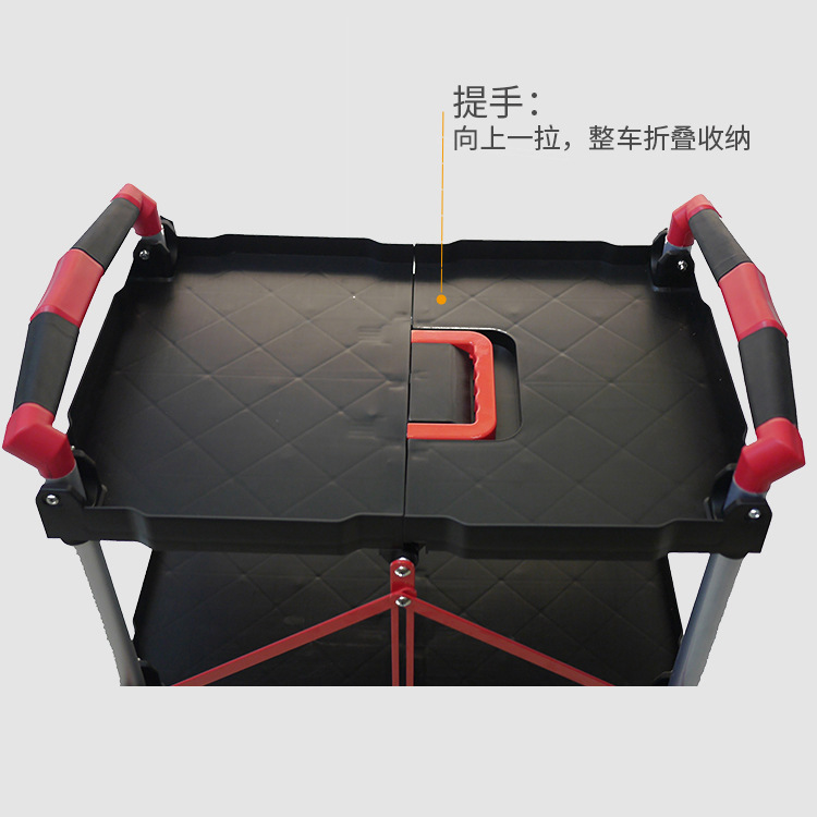 Heavy-duty thickened handcart, transporter, foldable storage, mobile tool cart, warehouse cargo trolley, turnover cart Application Scenario