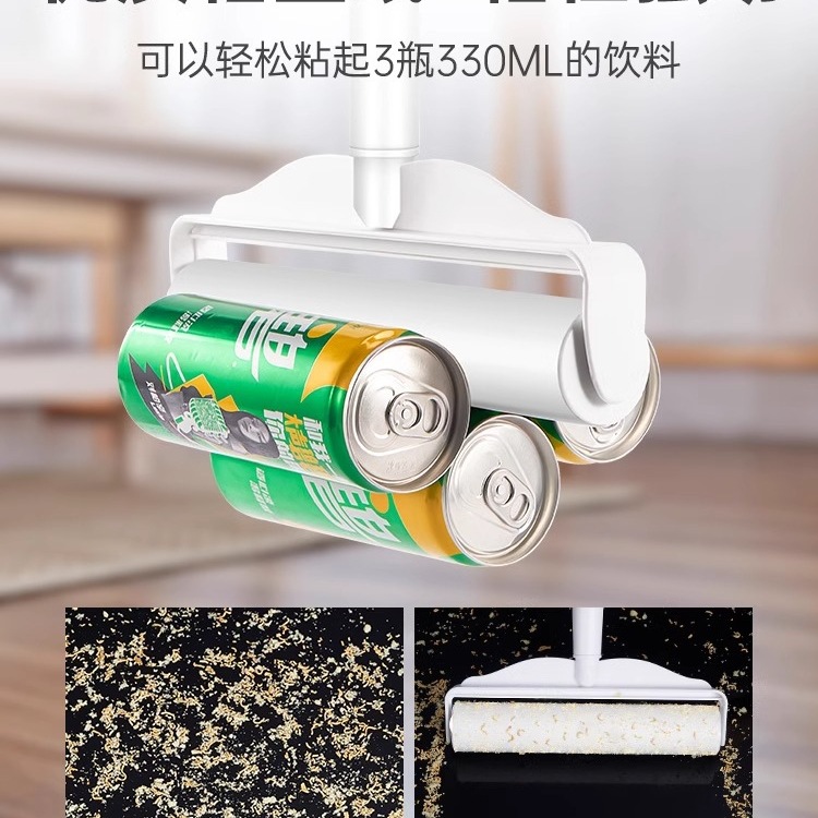 Bristle remover, roller brush, long rod hair suction, bed and floor hair cleaning felt, bristle roller, tear-off paper details Picture