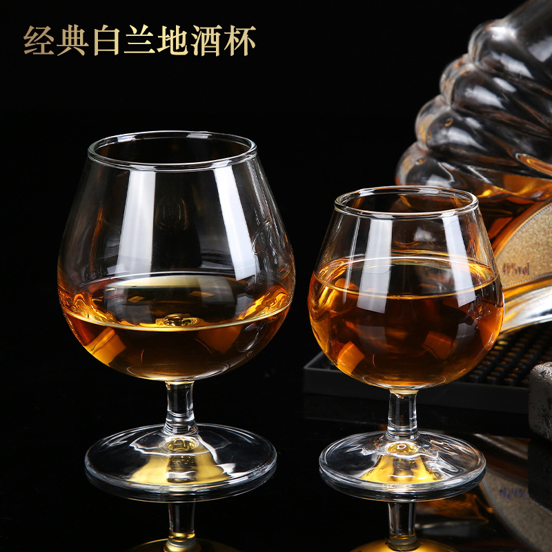 Green apple transparent glass brandy glass, craft beer glass, foreign wine glass, glass glass wholesale with logo printing details Picture