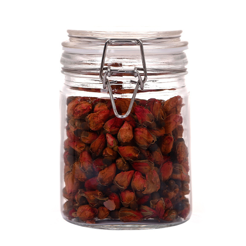 Snap-on sealed jar, glass bottle with lid, honey lemon jar, household pickles jar, kimchi food storage jar Application Scenario