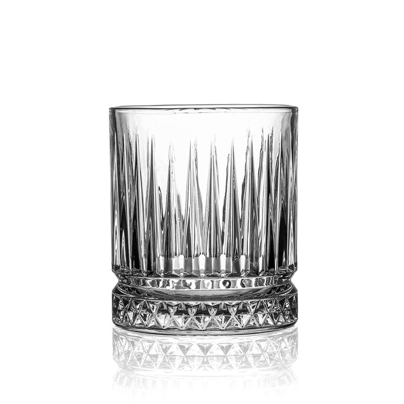 Vertical striped transparent glass, whisky glass, foreign wine glass, bar glass, beer glass, spirits foreign wine glass wholesale Item Picture