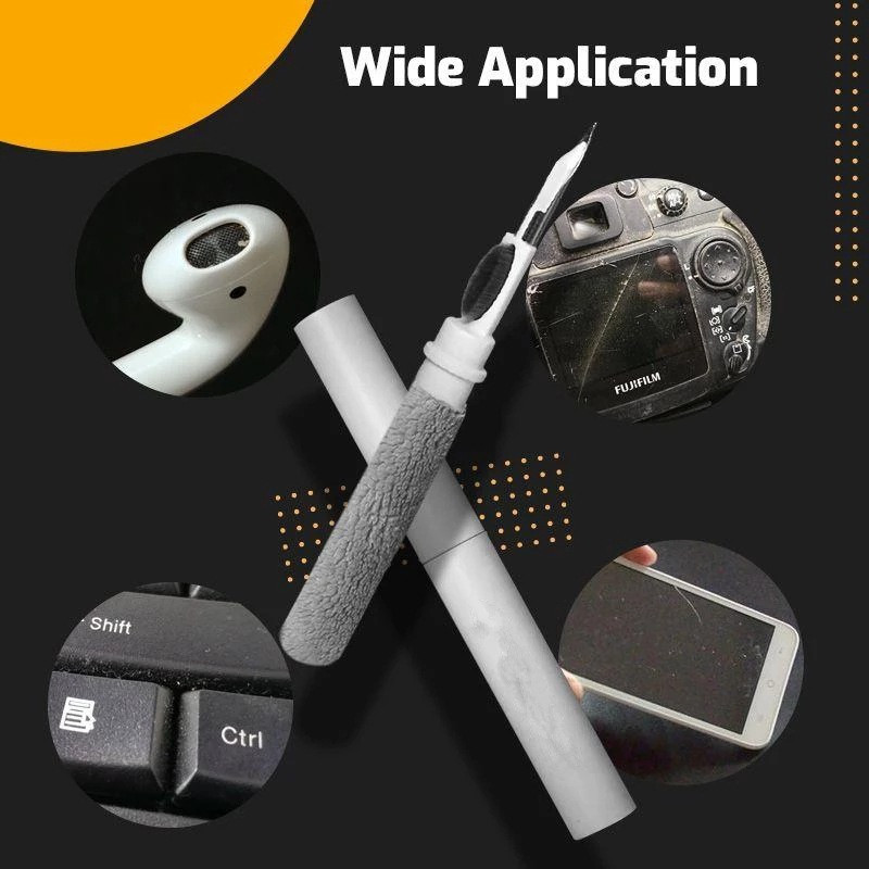 Earphone cleaning pen, screen cleaning, push-pull telescopic pen, dust removal brush, digital computer keyboard cleaning pen full figure