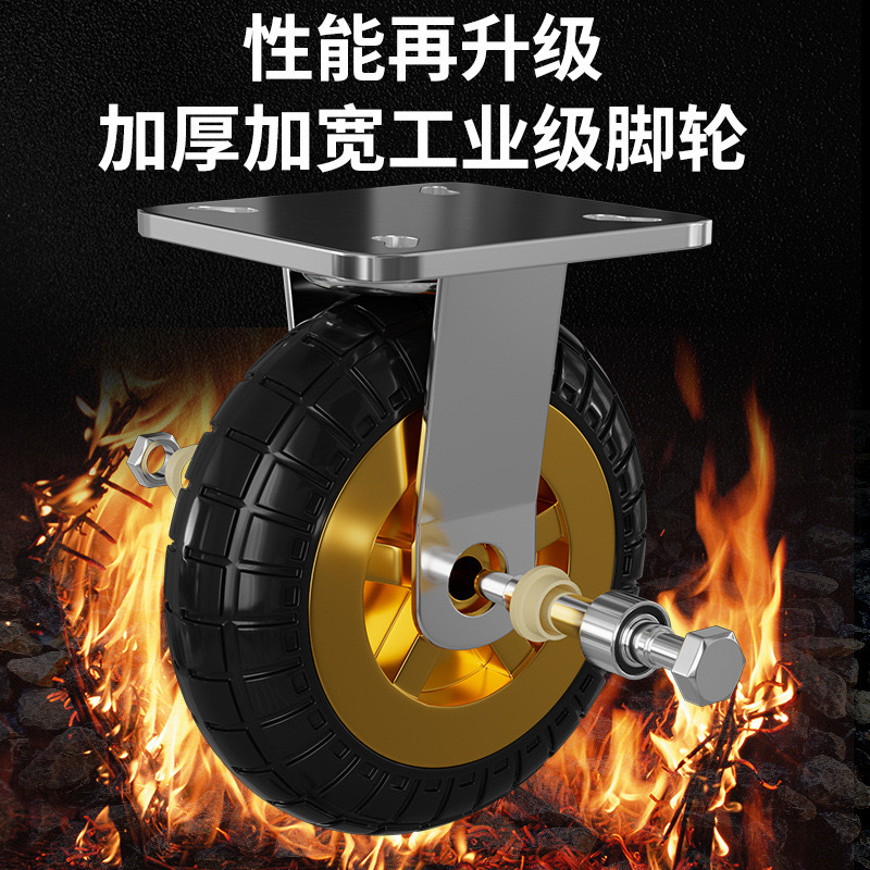Trolley, small trolley, flatbed trolley, silent foldable transport trolley, steering wheel, large trolley, thickened iron plate trailer Application Scenario
