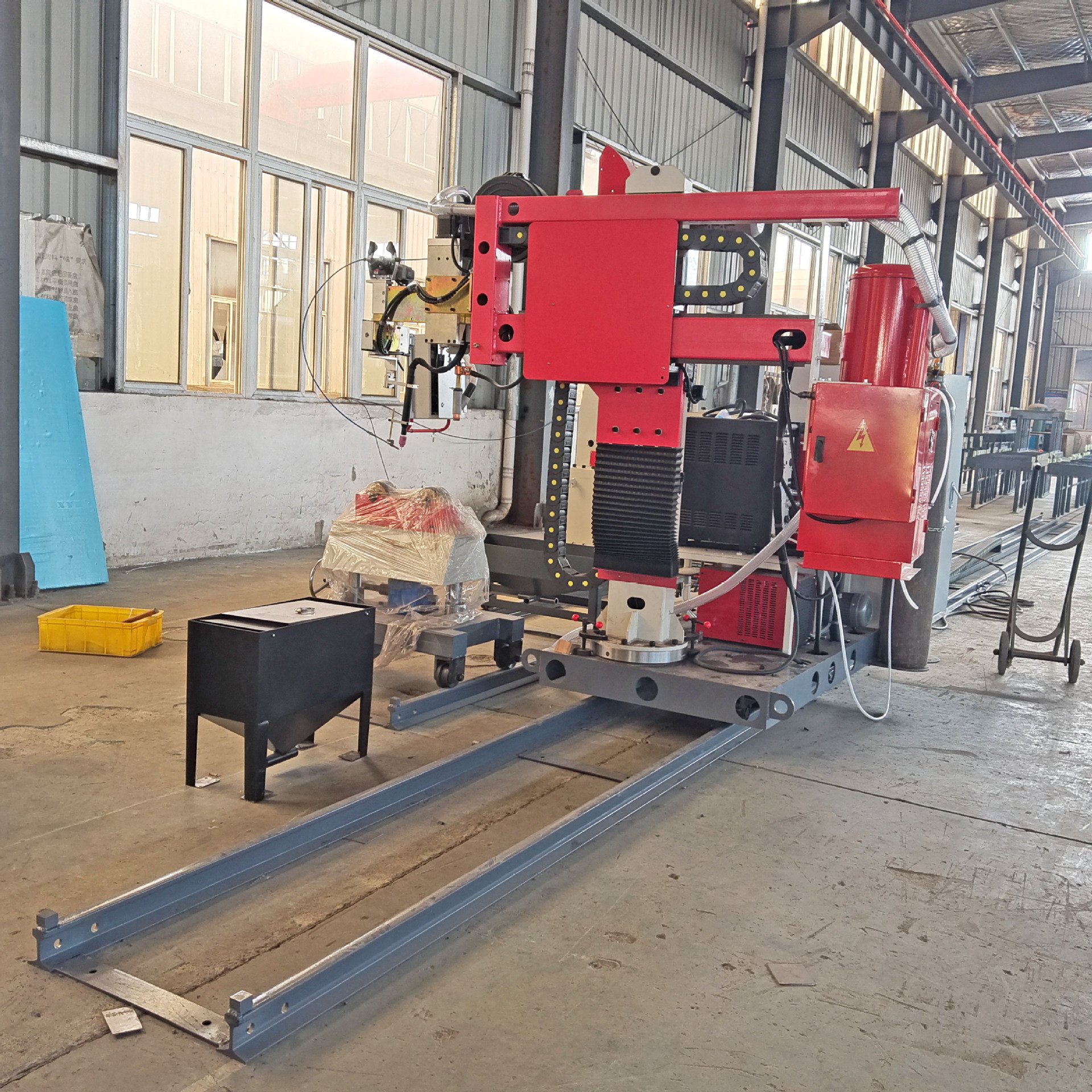 Cantilever type pipe automatic welding machine, roller drive compression, standard equipped with Aotai welding power supply Specification drawing
