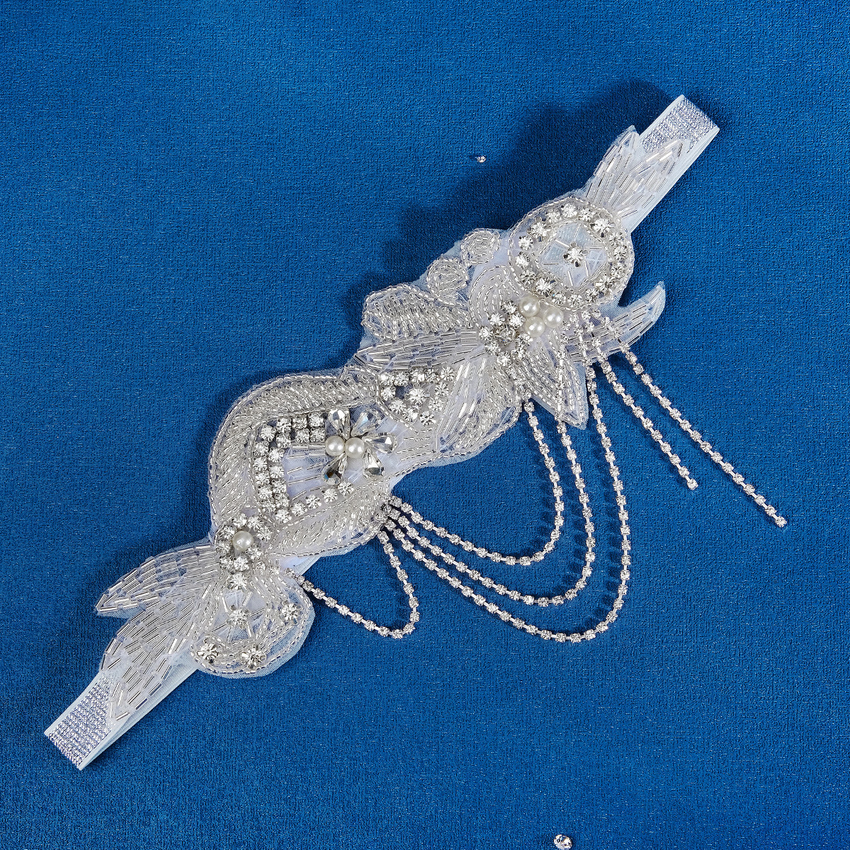 Ancient-style bride's hair accessory, ins stylish Su headband, versatile and beautiful pearl headwear, handcrafted rice bead beaded headband for girls details Picture