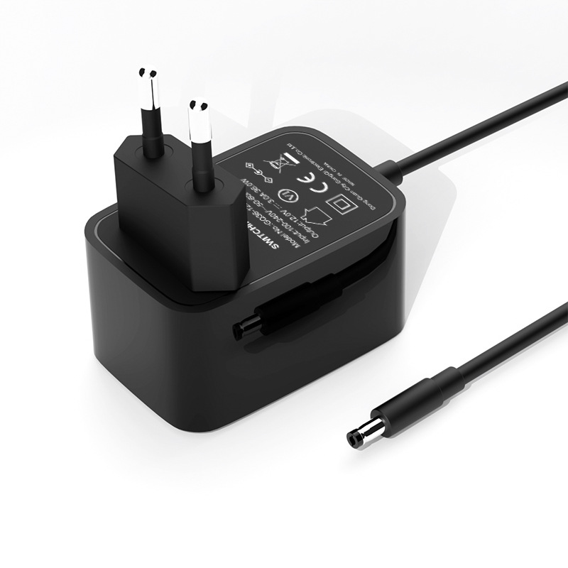 European standard 12V3A power adapter, CE certified, white and simple, EU universal 12v switching power adapter Item Picture