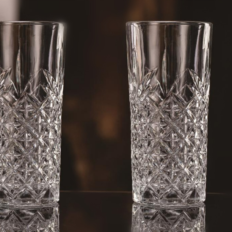 DELISOGA crystal glass cups, beer mugs, juice cups, beverage cups, tea cups, water cups wholesale with logo printing details Picture