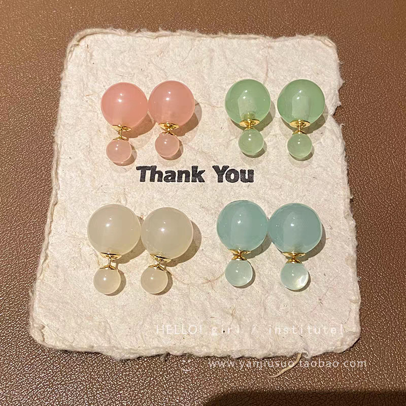 Cherry lemon bubble ~ Jelly-colored pearl bubble earrings for women, new 2025 bestseller earrings, perfect for summer earrings full figure