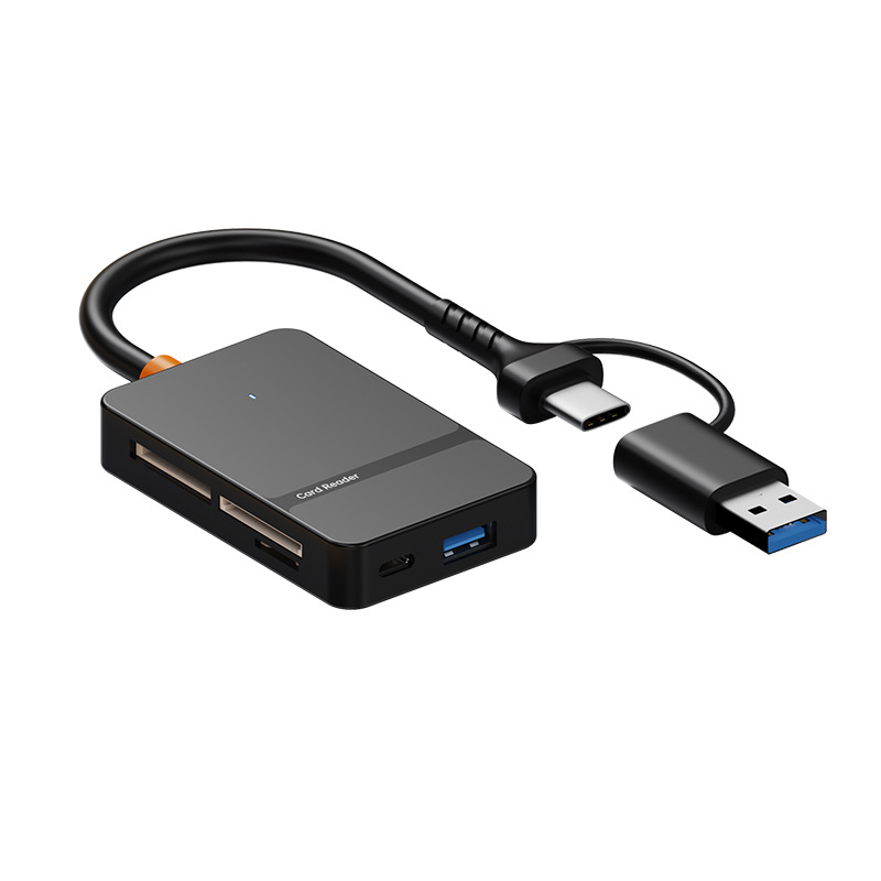 New USB3.0/TYPE-C 2-in-1 SD/TF/CF/MS four-card reader, multi-functional high-speed card reader Application Scenario