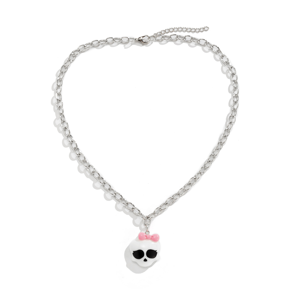 Cute three-dimensional acrylic animal necklace for Halloween from Europe and America, sweet, cool and funny creative collarbone chain Item Picture